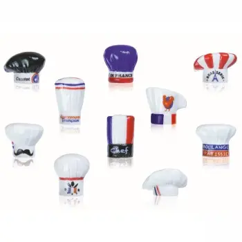 Epiphanie Galette des Rois Cake Charms Feves - Toques de Chefs - Pack of 50