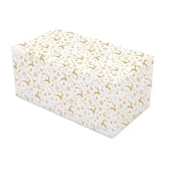 Rectangle Frozen Dessert Buche Log Cake Boxes - 25 cm Length - Pack of 25