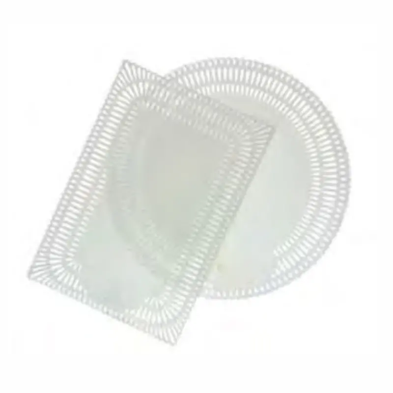 White Round Dentelles Baccaras - Ø 25 cm - Pack of 100