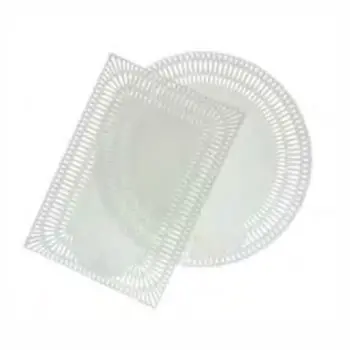 White Round Dentelles Baccaras - Ø 22 cm - Pack of 100