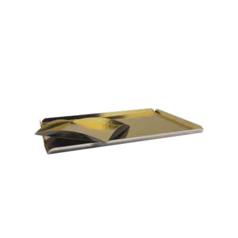 Modern Black / Gold Caterer Presentation Cardboard Trays 270 x 180 + (4 x 20) mm - Pack of 100
