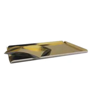 Modern Black / Gold Caterer Presentation Cardboard Trays 190 x 190 + (4 x 20) mm - Pack of 100