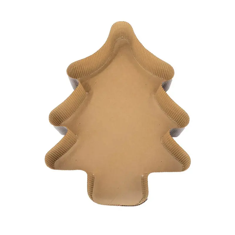 Elegant Paper Xmas Tree Cake Panettone Baking Molds - Pack of 50 Elegant Paper Xmas Tree Cake Panettone Baking Molds - Pack of 50