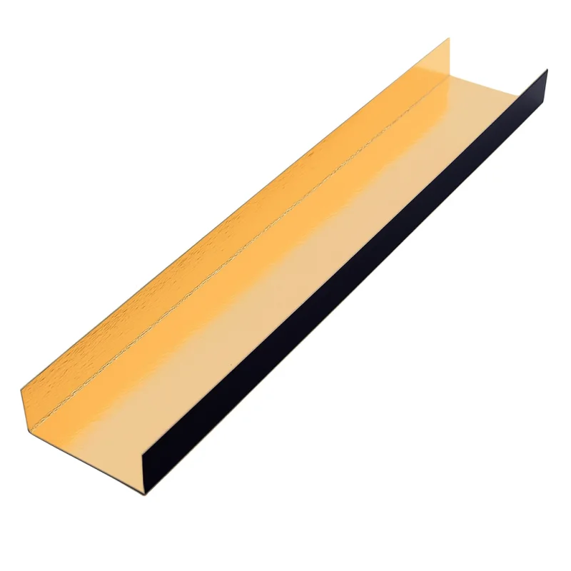 Gold / Black Extra Long Foldable Folded Pastry Boards 4.5 x 100 cm - Pack of 100 pcs