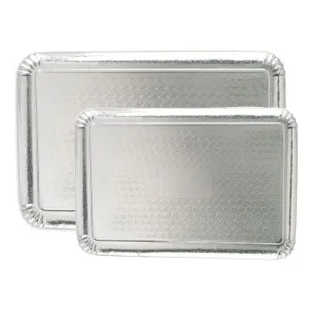 Silver Caterer Cardboard Trays - 170 x 100 mm - Pack of 50