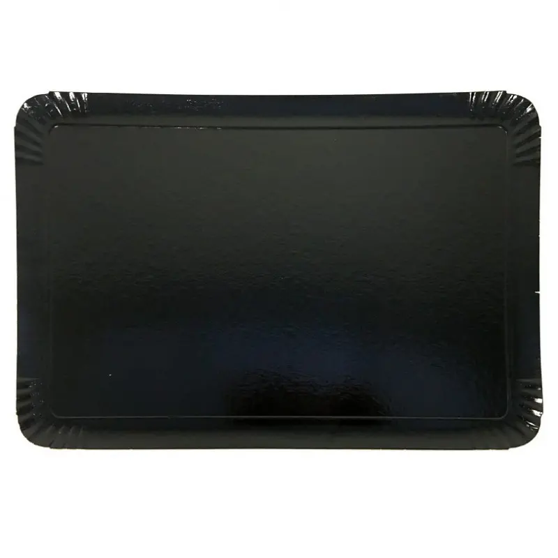 Black / Gold Caterer Cardboard Tray - Double Sided - 420 x 320 mm - Pack of 25