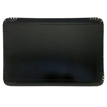 Black / Gold Caterer Cardboard Tray - Double Sided - 420 x 280 mm - Pack of 25