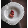 Artisan Handcrafted Lithos Bowl White - Dia: 26cm - H: 4cm - Case of 6