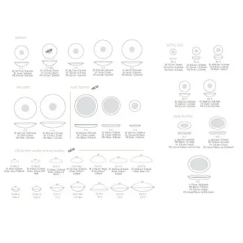 Frosted Glass 17.9cm Bowl - Lac Gele Collection - Set of 12
