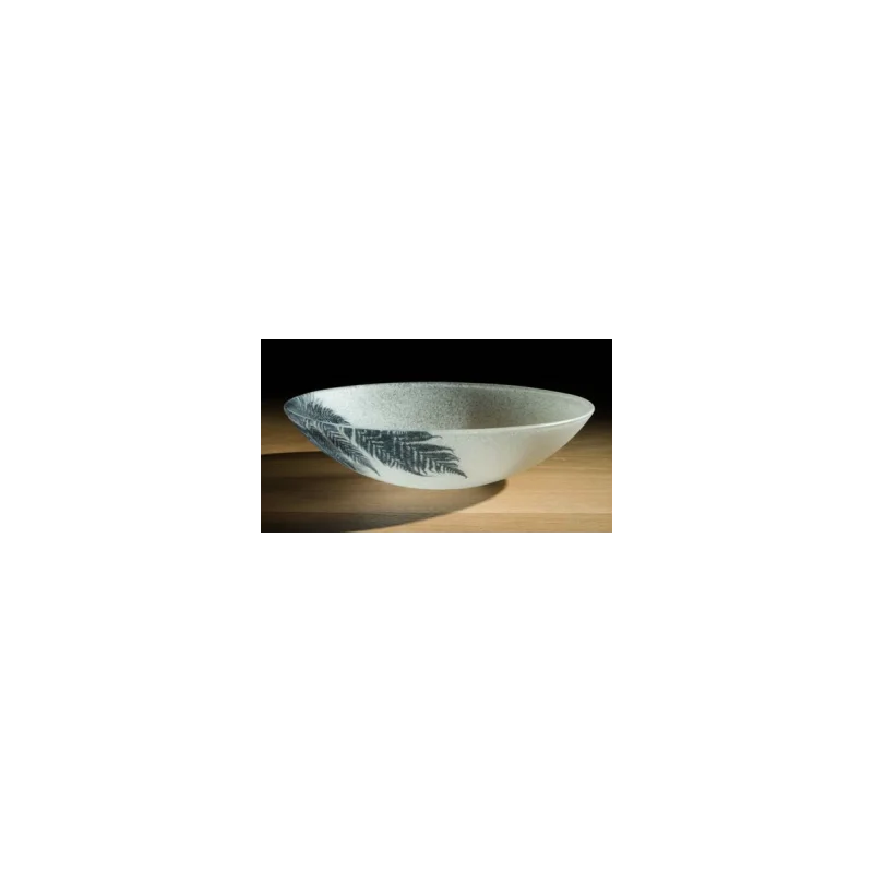 Frosted Glass 16.7cm Bowl - Montagne En Hiver Collection - Set of 12 Frosted Glass 16.7cm Bowl - Montagne En Hiver Collection - Set of 12