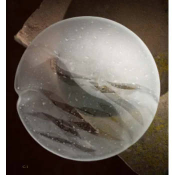 Frosted Glass 10.4cm Satellite Bowl - Ondes Collection - Set of 12