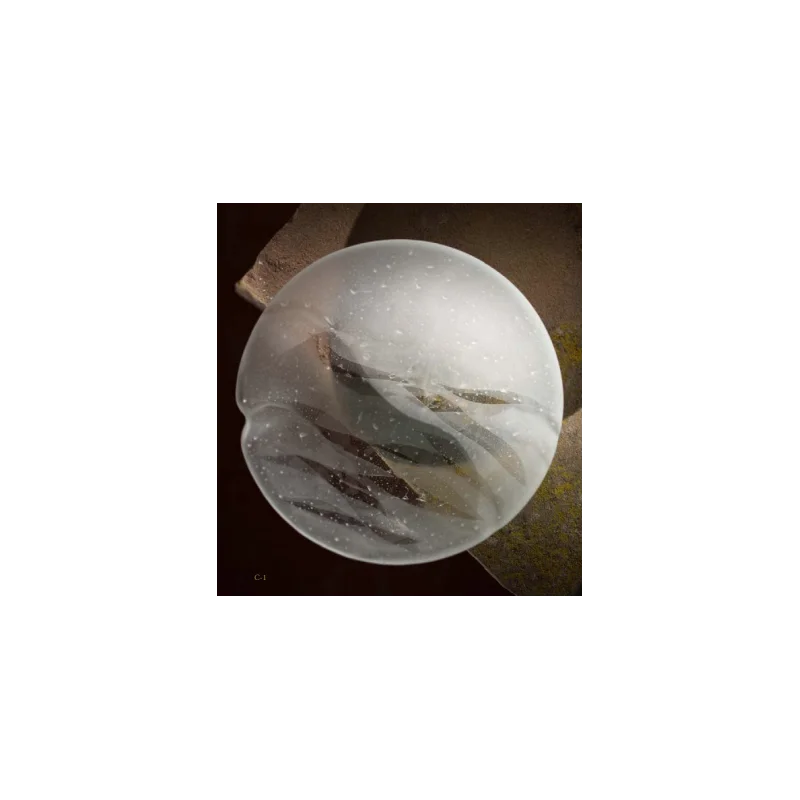 Frosted Glass 10.4cm Satellite Bowl - Ondes Collection - Set of 12