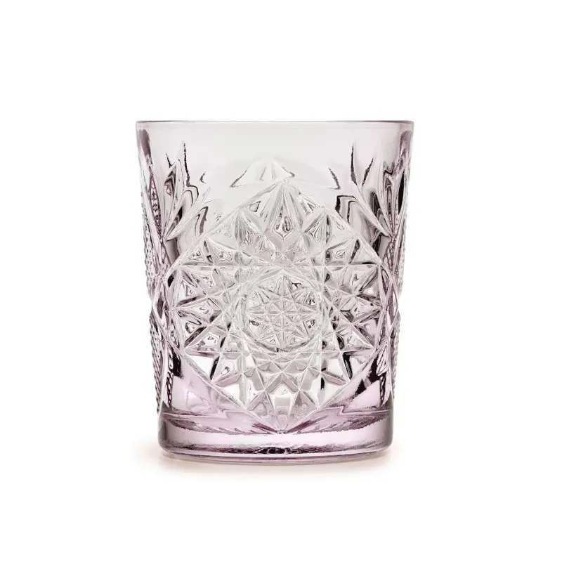 Onis Lavender Icon Double Old Fashioned Glass 3.5 Inch - 12oz- Set of 6 pcs
