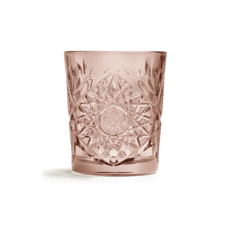 Onis Rose Icon Double Old Fashioned Glass 3.5 Inch - 12oz- Set of 6 pcs