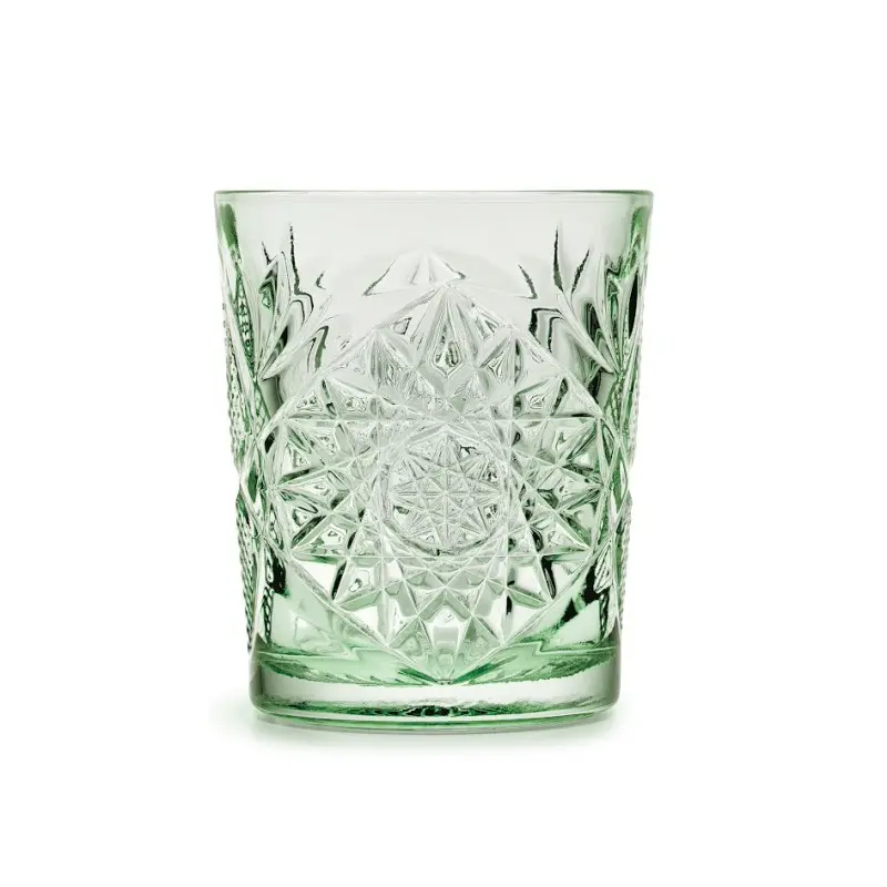 Onis Ebony Green Icon Double Old Fashioned Glass – 3.5 Inch - 12oz