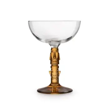 Onis Tiki Coupes Amber Stem Coupe – 4.25 Inch - 8.5oz