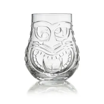 Onis Tiki Split Cocktail Tumbler 3.8 Inch - 15.75oz- Set of 6 pcs