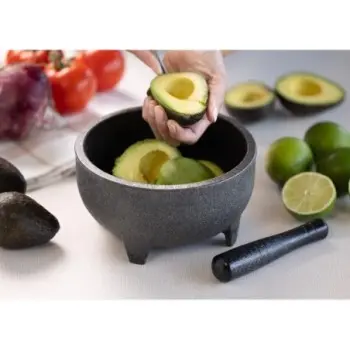 Service Ideas Salsa Bowl 4 Ounce Set of 4 Black Finish