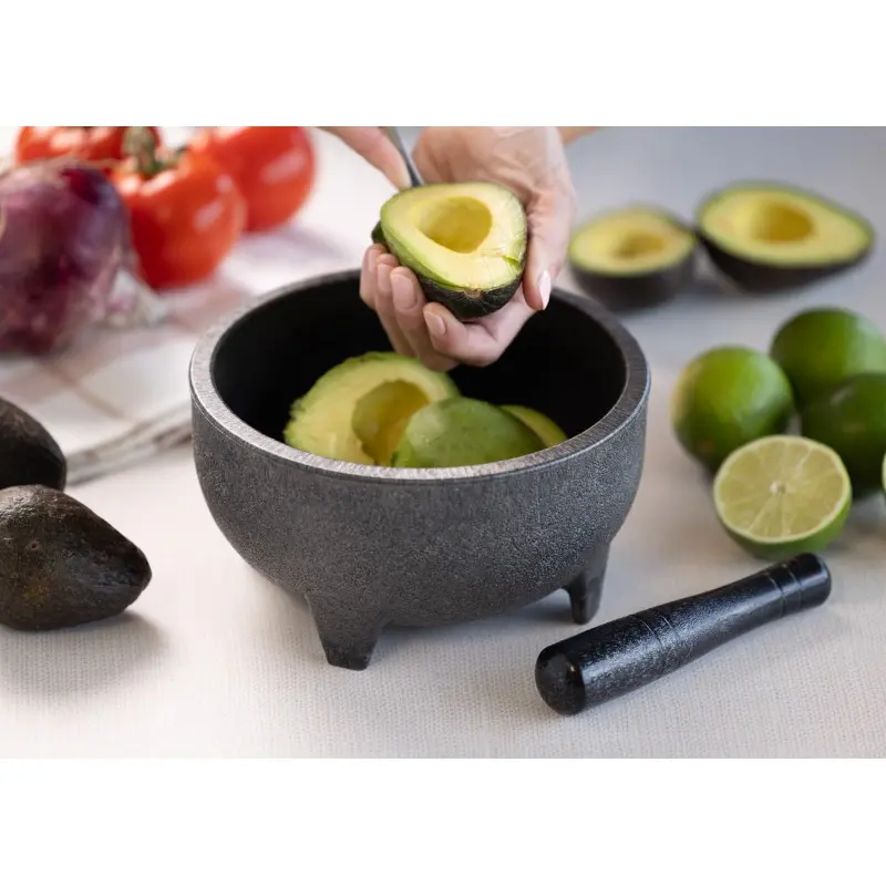 Service Ideas Salsa Bowl 4 Ounce Set of 4 Black Finish