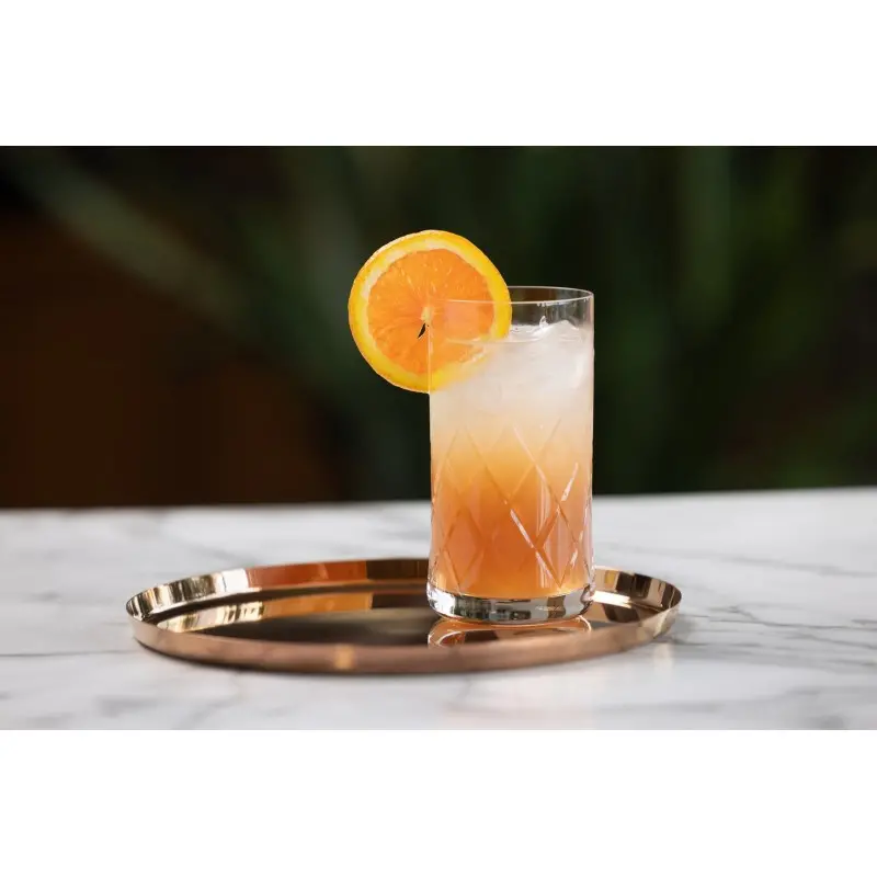 Service Ideas Modern Edge Tray 18 8 Stainless Steel With Removable Insert 9 Inch Black Onyx Finish