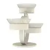 My Glass Studio Serving Bowl With Stand, Cream - 70.0 x 34.5 x 49 cm
