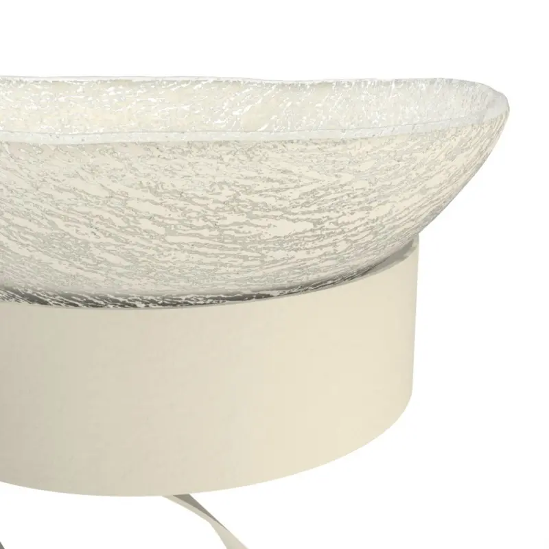 My Glass Studio Serving Bowl With Stand, Cream - 70.0 x 34.5 x 49 cm