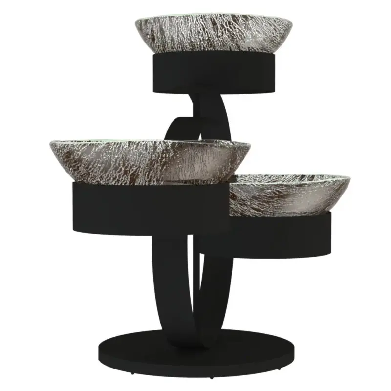 My Glass Studio Serving Bowl & Stand, Brown - 70.0 x 34.5 x 49.0 cm
