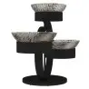 My Glass Studio Serving Bowl & Stand, Brown - 70.0 x 34.5 x 49.0 cm