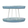 My Glass Studio Seafood Tower, Blue - Dia: 59 cm, H: 38 cm