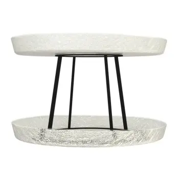 My Glass Studio Seafood Tower, Cream - Dia: 59 cm, H: 38 cm