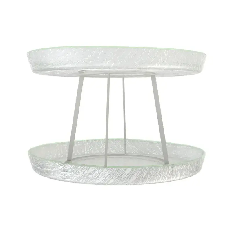 My Glass Studio Seafood Tower, Grey - Dia: 59 cm, H: 38 cm