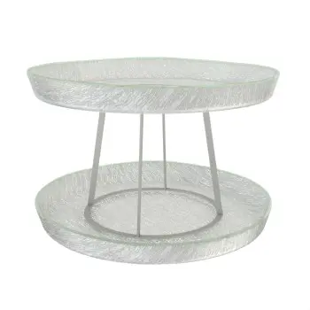 My Glass Studio Seafood Tower, Grey - Dia: 59 cm, H: 38 cm