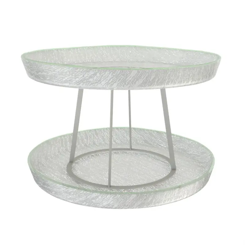 My Glass Studio Seafood Tower, Grey - Dia: 59 cm, H: 38 cm