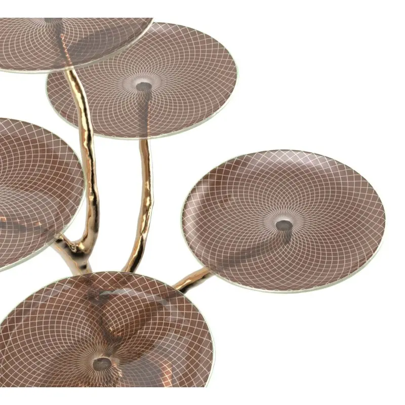 My Glass Studio Wedding Cake Stand, Brown - Dia: 80 cm, H: 69 cm