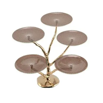 My Glass Studio Wedding Cake Stand, Brown - Dia: 80 cm, H: 69 cm