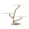 My Glass Studio Tea Stand, Gold - 48.0 x 40.0 x 38.0 cm