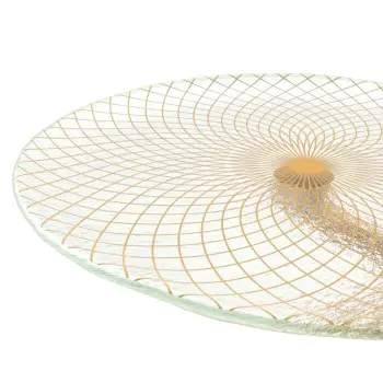 My Glass Studio Tea Stand, Gold - 48.0 x 40.0 x 38.0 cm