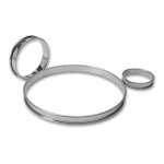 Matfer Bourgeat 371615 Stainless Steel Tart Ring 9 1/2" Round Tart Ring