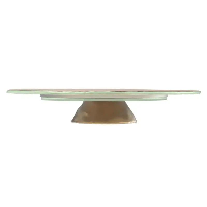 My Glass Studio Wedding Cake Stand, Brown - Set of 2 - Dia: 60 cm, H: 11 cm