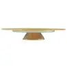 My Glass Studio Wedding Cake Stand, Gold - Set of 2 - Dia: 60 cm, H: 11 cm