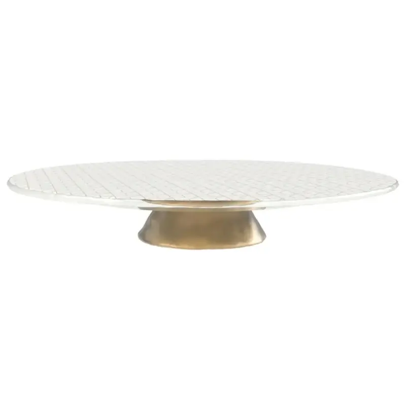 My Glass Studio Wedding Cake Stand, White - Set of 2 - Dia: 60 cm, H: 11 cm My Glass Studio Wedding Cake Stand, White - Set of 2 - Dia: 60 cm, H: 11 cm