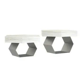 My Glass Studio Food Display Risers, Grey - Set of 2 - 55.0 x 26.0 x 17 cm