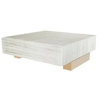 My Glass Studio Wooden Buffet Risers, White - Set of 3 - 17.5 x 17.5 x 6.0 cm