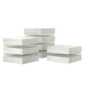 My Glass Studio Food Display Risers, Clear - 53.0 x 17.5 x 21 cm