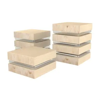 My Glass Studio Food Display Risers, Clear - 53.0 x 17.5 x 21 cm