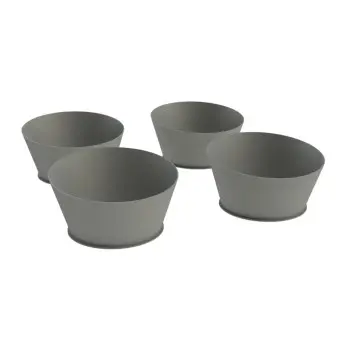My Glass Studio Food Display Risers, Grey - Set of 2 - Dia: 64 cm, H: 9 cm