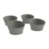 My Glass Studio Food Display Risers, Grey - Set of 2 - Dia: 64 cm, H: 9 cm