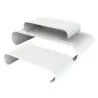 My Glass Studio Food Display Risers, White - Set of 2 - 75.0 x 59.0 x 25 cm