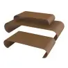 My Glass Studio Nesting Risers, Brown - Set of 2 - 75.0 x 59.0 x 25.0 cm