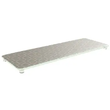 My Glass Studio Footed Board, Grey - Set of 3 - 50.0 x 18.0 x 2 cm